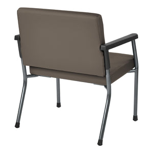 OSP Home Furnishings Bariatric Guest Chair with Reinforced Metal Frame and Plush Padded Seat for Medical Offices BC9602-R111
