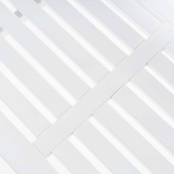 English Elm Christopher Knight Home® - LOJA Bench - Acacia Wood Outdoor Bench with Ergonomic Curved Backrest, Durable Stable Construction White 57495.00ACAWHI