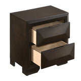 English Elm Espresso 2-Drawer Nightstand