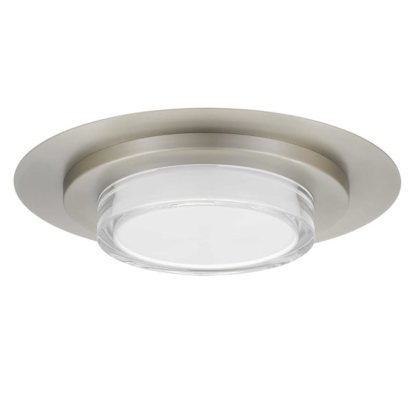 English Elm 16 Inch Square Led Flush Mount Ceiling Light with Acrylic Diffuser for Modern Interiors Chrome B370P400760