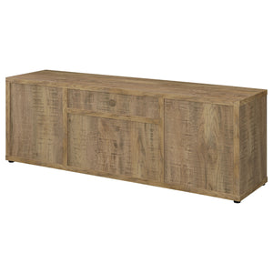 English Elm Noriega Farmhouse Mango 60" TV Stand with 4 Doors, Engineered Wood, Distressed Grain Texture B062P375543
