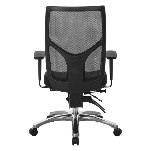 OSP Home Furnishings Progrid Ergonomic Mesh High-back Office Chair with Lumbar Support and Aluminum Base 99893-30