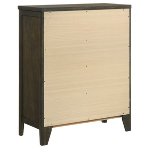 English Elm Clement Dark Cocoa 4-Drawer Chest Of Drawers - Stylish Storage Solution For Modern Bedrooms B062P375566