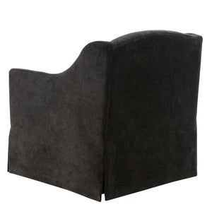 English Elm Luisa Swivel Accent Chair Skirted Tailored Silhouette for Formal Living Rooms Mink B050P451388