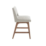 INK+IVY Boomerang Mid-Century Counter Stool II104-0224 Light Grey