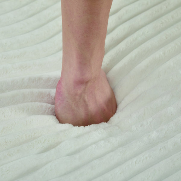 English Elm Corduroy Plush U-Shaped Sectional Sofa with Storage Ottoman, Pet-Friendly Durable Modular Comfort Beige W2915S00062