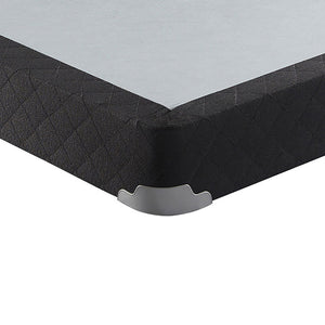 English Elm Maynard Grey Fabric Twin Low Profile Box Spring with Metal Frame Usa Made B062P468079