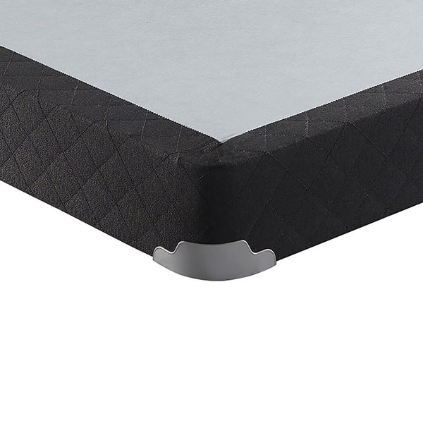 English Elm Maynard Grey Fabric Twin Low Profile Box Spring with Metal Frame Usa Made B062P468079