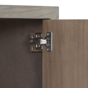 English Elm U_style Farmhouse Pine Veneer Buffet Cabinet with Double Doors for Kitchen or Entryway Gray N711P410389E