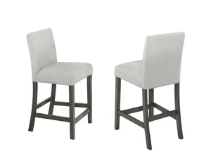 English Elm Luna Upholstered Counter Height Dining Chairs Set of 2 with Cushioned Back and Footrest B2749P413407