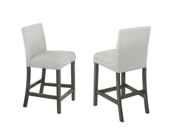 English Elm Luna Upholstered Counter Height Dining Chairs Set of 2 with Cushioned Back and Footrest B2749P413407