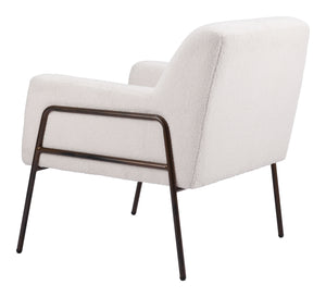 Charleston Accent Chair Cream 109524 Zuo Modern