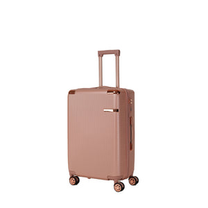 English Elm 4-piece Abs Hard Shell Luggage Set with Spinner Wheels Built-in Lock Lightweight Travel Rose Gold T3292P291258