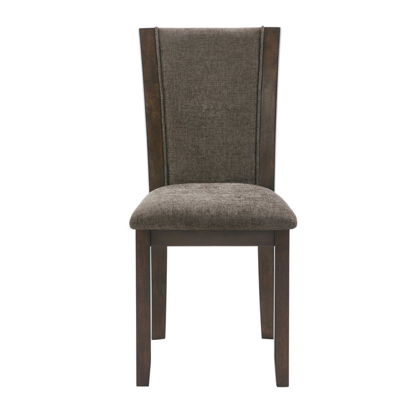English Elm Dining Chairs Set of 4 Rubberwood Frame Linen Seat Minimalist Kitchen Seating W1998P373007