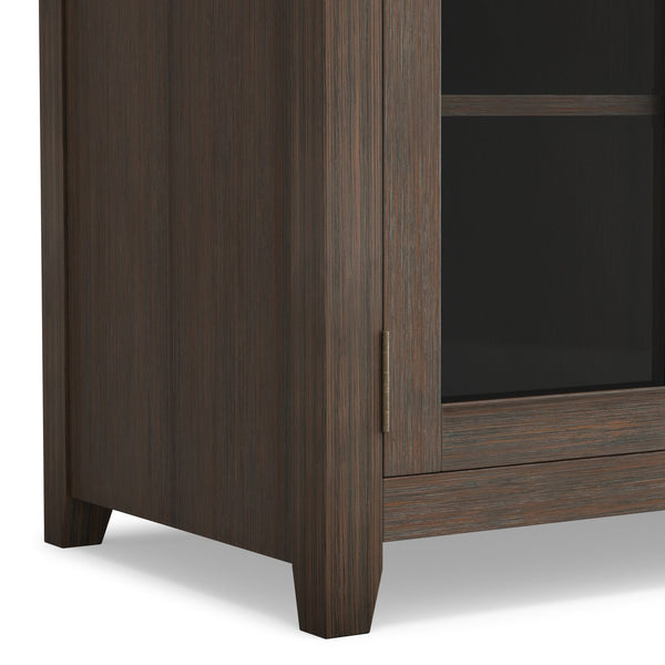 English Elm Cosmopolitan 72" Wide Tv Media Stand - Handcrafted Solid Wood With Farmhouse Brown Elegance & Storage B136P158552