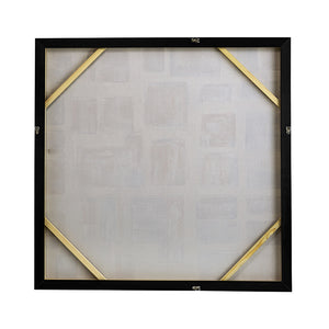 English Elm 39.4X39.4" Hand-Painted Wall Art - Modern European Stonework Design In Soft Pinks & Greys For Any Space W2078P313331