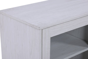 English Elm Sestriere 70 Inch Electric Fireplace Tv Stand with Walnut Finish and Cabinet Storage B2749P413262