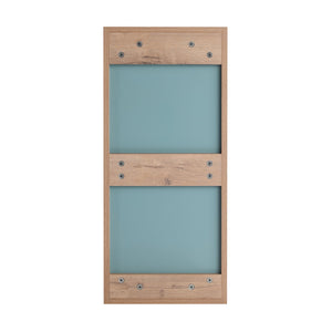 English Elm 12'' Wall Mounted Plywood Storage Cabinet Open Doorless Design with Frosted Bins for Bath W999P470287