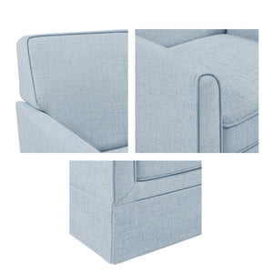 English Elm Slipcover Accent Armchair Tailored Track Arm Design for Living Room or Reading Nook B035P265950