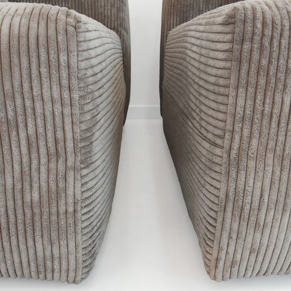 English Elm Pixel Modern Modular Sofa – Versatile L-Shaped 4-Seater Corduroy Comfort For Family Spaces B341S00025-GIGA