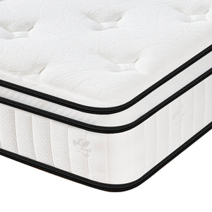 English Elm Queen Hybrid Mattress 12 Inch Memory Foam Pocketed Coils Medium Firm Cool Sleep W2889P453418