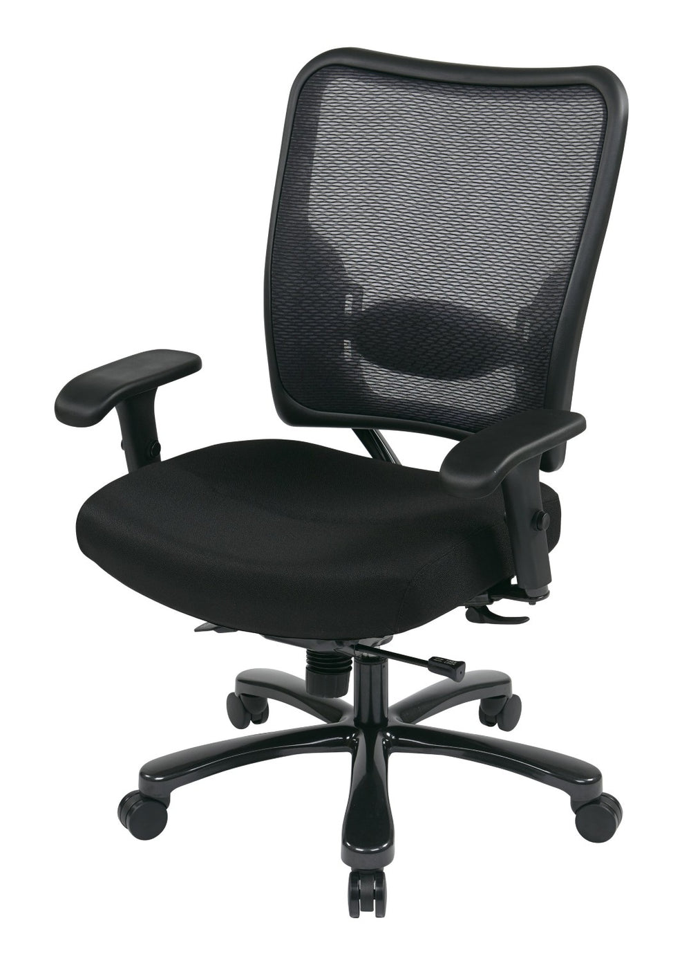 OSP Home Furnishings Big Tall Heavy Duty Ergonomic Office Chair with Mesh Back and 400 Lb Weight Capacity 75-7A773-231