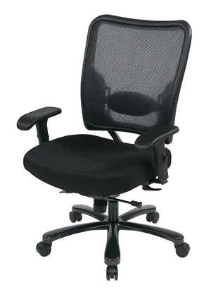 OSP Home Furnishings Big Tall Heavy Duty Ergonomic Office Chair with Mesh Back and 400 Lb Weight Capacity 75-7A773-231