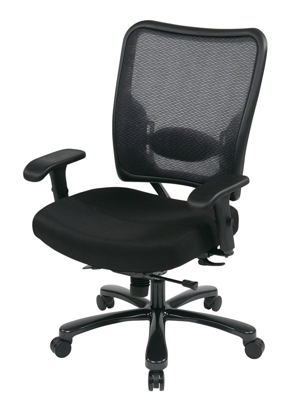 OSP Home Furnishings Big Tall Heavy Duty Ergonomic Office Chair with Mesh Back and 400 Lb Weight Capacity 75-7A773-231