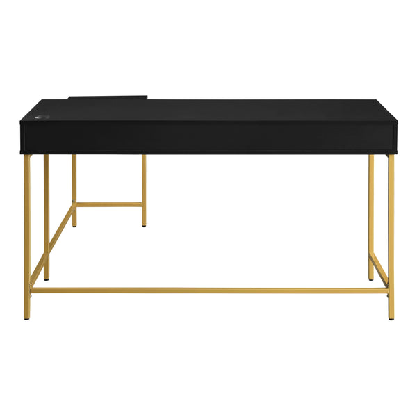 OSP Home Furnishings Modern Life Desk in Black Black