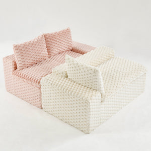 English Elm Luxury Color-Block Turtle Velvet Sofa - Versatile Modular Design For Stylish Living Room Comfort W3371S00044