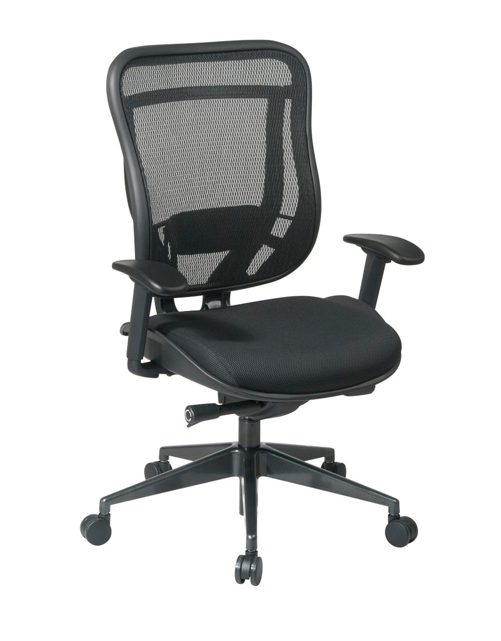 OSP Home Furnishings Executive High Back Mesh Office Chair with Ergonomic Lumbar Support and Synchro Tilt Control 818-31G9C18P