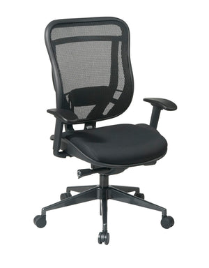 OSP Home Furnishings Executive High Back Mesh Office Chair with Ergonomic Lumbar Support and Synchro Tilt Control 818-31G9C18P
