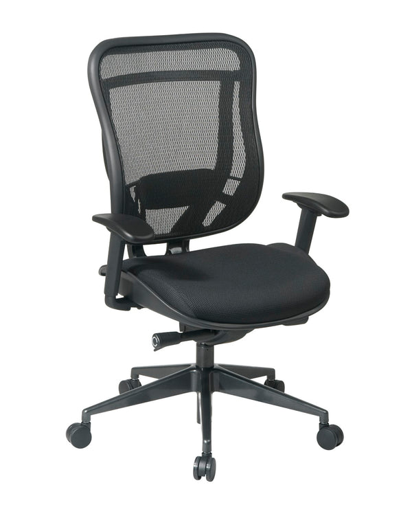 OSP Home Furnishings Executive High Back Mesh Office Chair with Ergonomic Lumbar Support and Synchro Tilt Control 818-31G9C18P