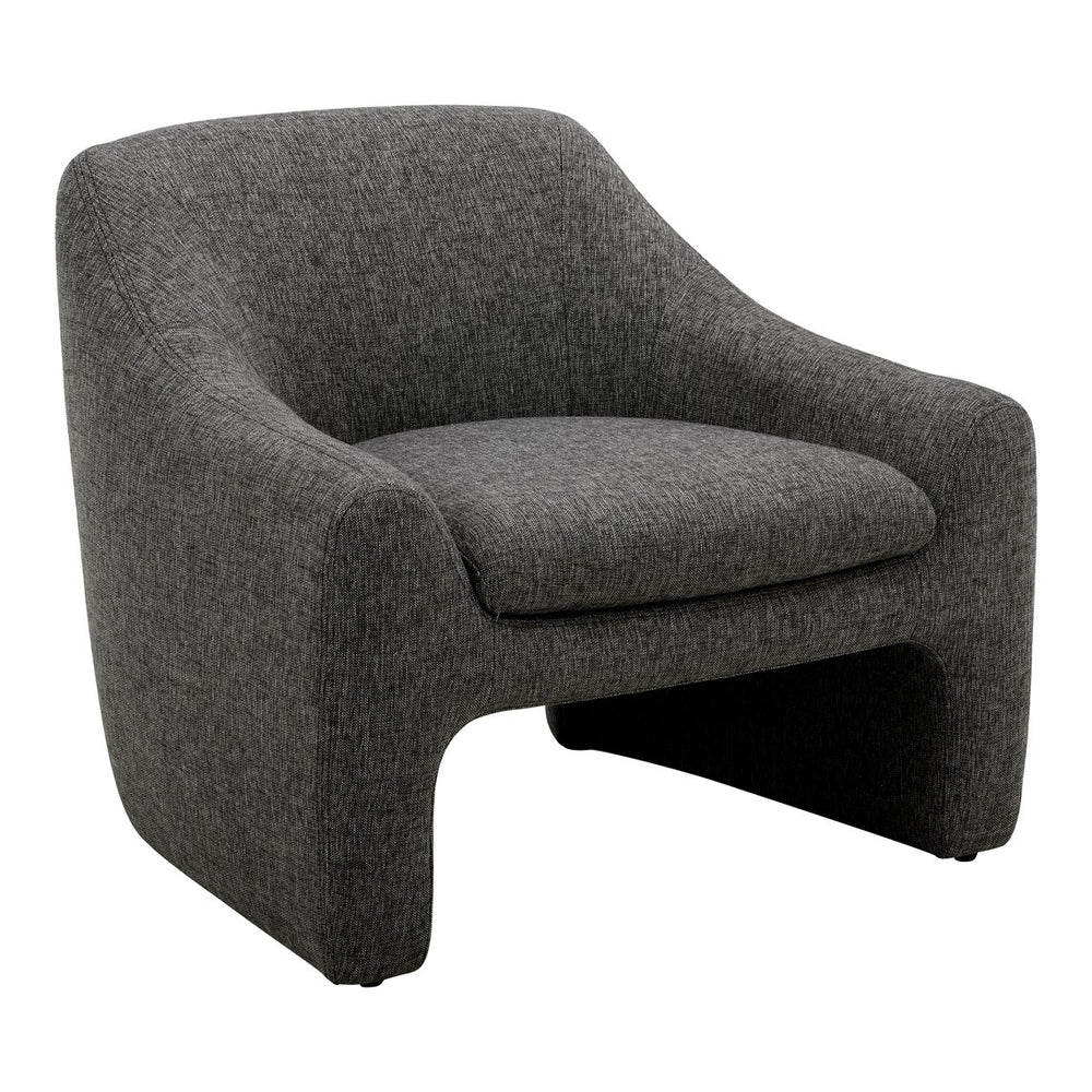 English Elm Kenzie Sculptural Accent Chair Woven Polyester Upholstery for Modern Living Rooms B2769P504213