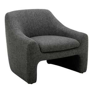 English Elm Kenzie Sculptural Accent Chair Woven Polyester Upholstery for Modern Living Rooms B2769P504213