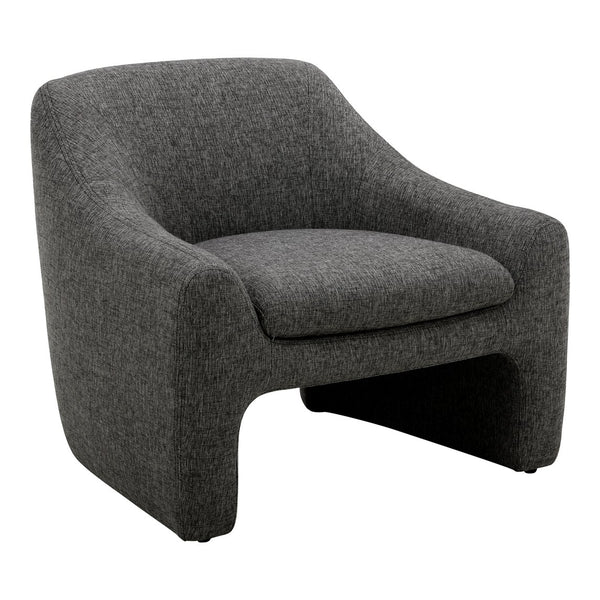 English Elm Kenzie Sculptural Accent Chair Woven Polyester Upholstery for Modern Living Rooms B2769P504213