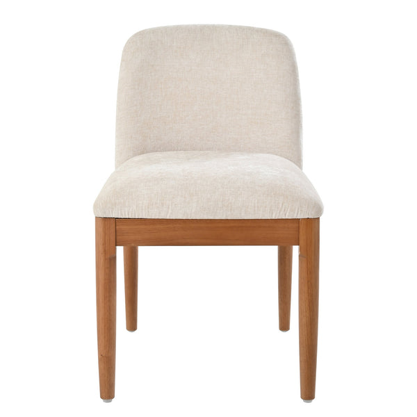English Elm Modern Woven Rope Back Dining Chairs Walnut Rubberwood Legs Set of 2 for Any Room N762P379418D