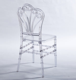 English Elm Wedding Chair Set Of 4 - Clear Plastic Dining Chairs For Elegant Events, Easy Assembly & Comfort W234P194523-GIGA
