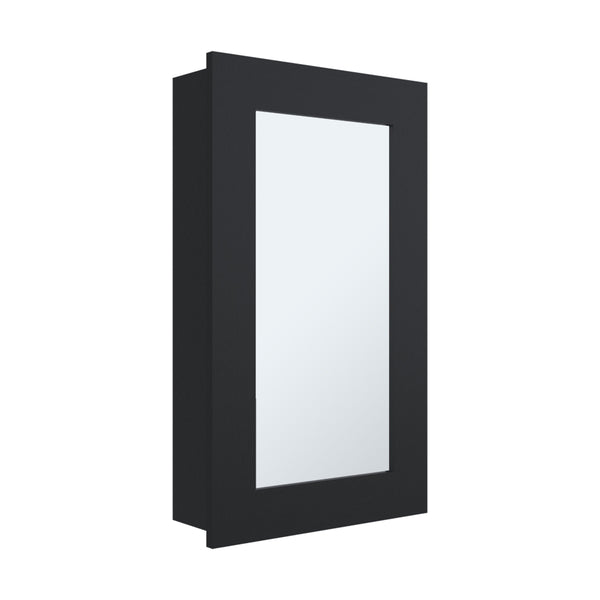 English Elm Medicine Compact Wall Cabinet with Mirror Door, Engineered Wood Storage, Durable, Space-Saving Design Black 31.1 L x 19.29 W x 3.54 H B097P250883