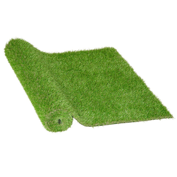 English Elm Outsunny 10' X 3' Artificial Turf - Lush Green Look, Uv-Protected, Drainage Holes & Soft Comfort! W2225P217961-GIGA