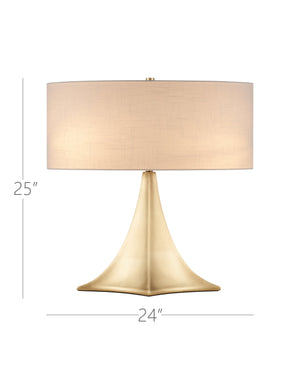 Currey & Company Cassia Table Lamp - Stunning Gold Metallic Design For Elegant Spaces, Perfect For Desks & Consoles Brass Composite 6000-1043-currey-company
