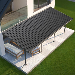English Elm 20 Galvanized Steel Corrugated Roofing Panels Weatherproof Coverage for Sheds Pergolas Garages W1859P483713
