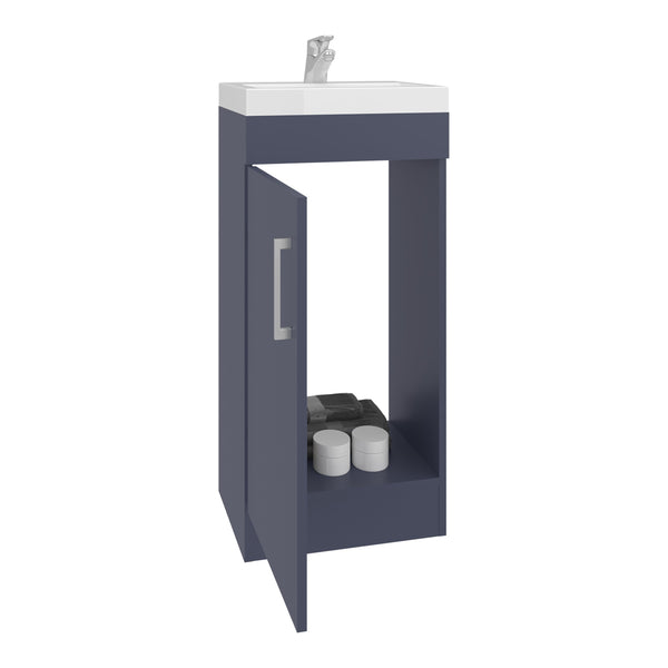 English Elm Madrid Floorstanding Vanity with Integrated Resin Sink Two Tone Modern Bathroom B200S00464