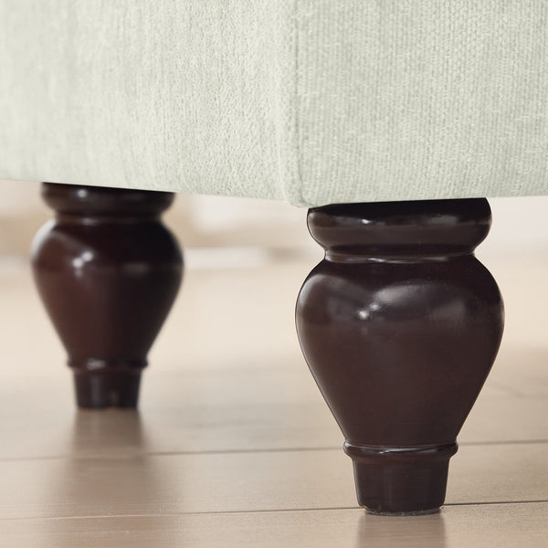 English Elm Classic 2-Piece Modular Couch Set - Flared Arms, Removable Skirts, Chenille Upholstery, Beige White W3041S00232