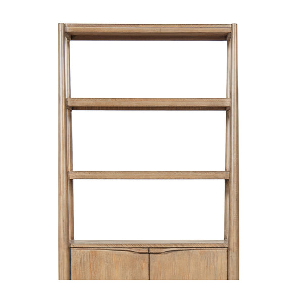 English Elm Nolan Tall Reclaimed Pine Bookcase with Lower Cabinet for Living Room or Office B2719P485505