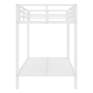 English Elm Metal Twin XL Over Twin XL Bunk Bed Sturdy Steel Frame, Space-Saving Design, Noise-Free Sleep Solution W1580P329009