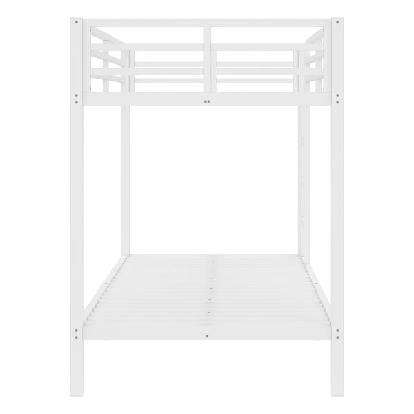 English Elm Metal Twin XL Over Twin XL Bunk Bed Sturdy Steel Frame, Space-Saving Design, Noise-Free Sleep Solution W1580P329009