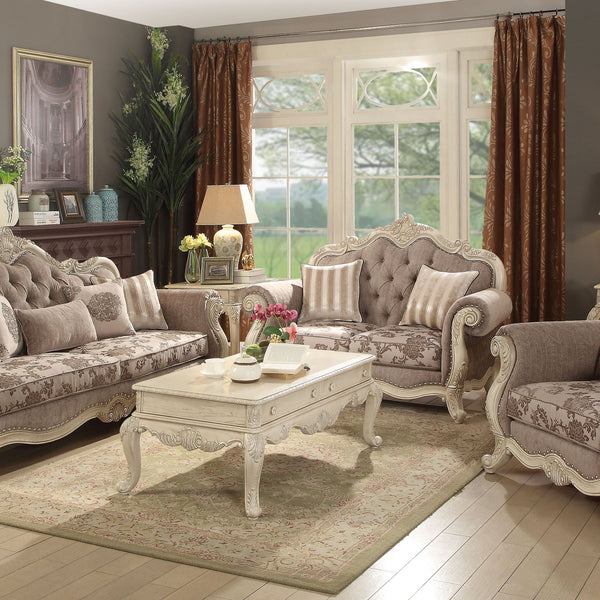 English Elm Antique scalloped-top end table with Queen Anne legs, square design and lower shelf for display elegance White B062P209110