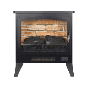 English Elm 21 Inch Three-sided Electric Fireplace Stove with 3d Flame and Remote Control W1769P346175