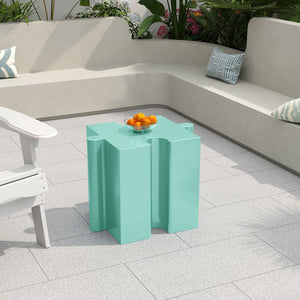 English Elm Christopher Knight Home® - Puzzle Art Side Table - Modular Light Green Mgo Table For Indoor & Outdoor Use, Custom Layouts Available N770P347932G